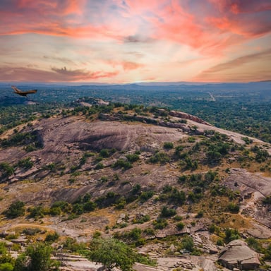 Enchanted Rock at sunset, Fredericksburg TX